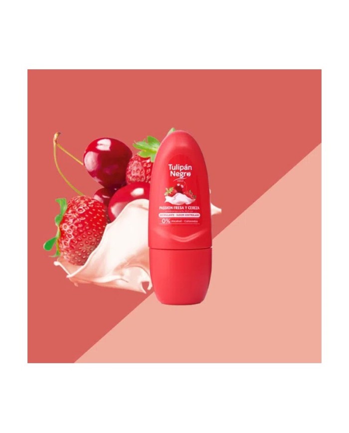 Tulipan Negro Deodorante Roll-on Fragola e Ciliegia 50 ml