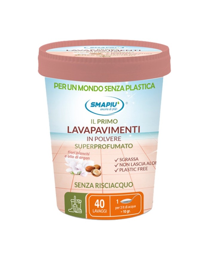 Smapiù Lavapavimenti In Polvere Superprofumato Argan 400 gr