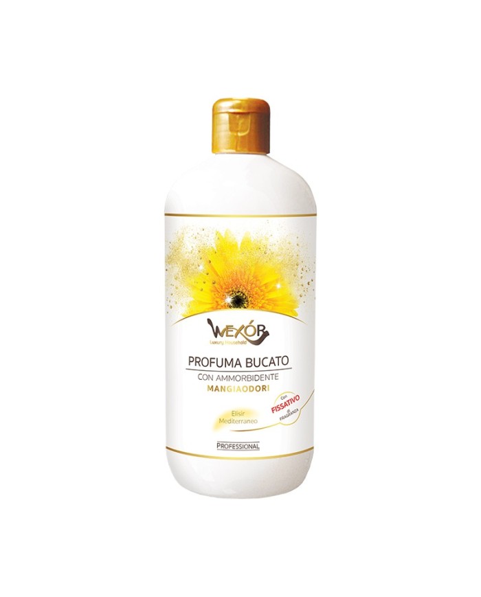 Wexor Profuma Bucato Con Ammorbidente Mangiaodori Elisir Mediterraneo 500 ml