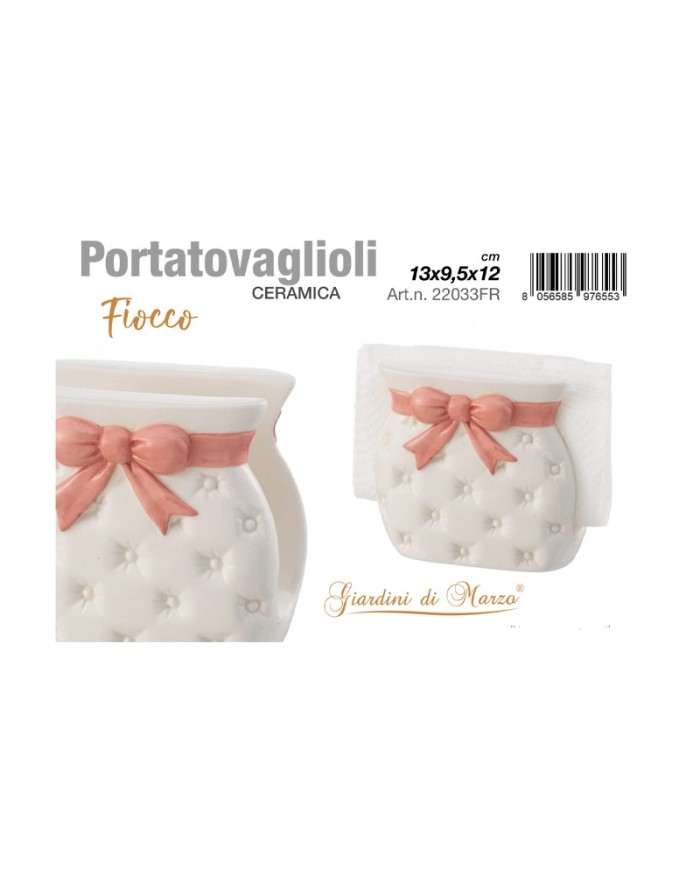 Giardini Di Marzo Linea Fiocco Rosa Portatovaglioli