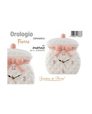 Giardini Di Marzo Linea Fiocco Rosa Orologio Da Parete