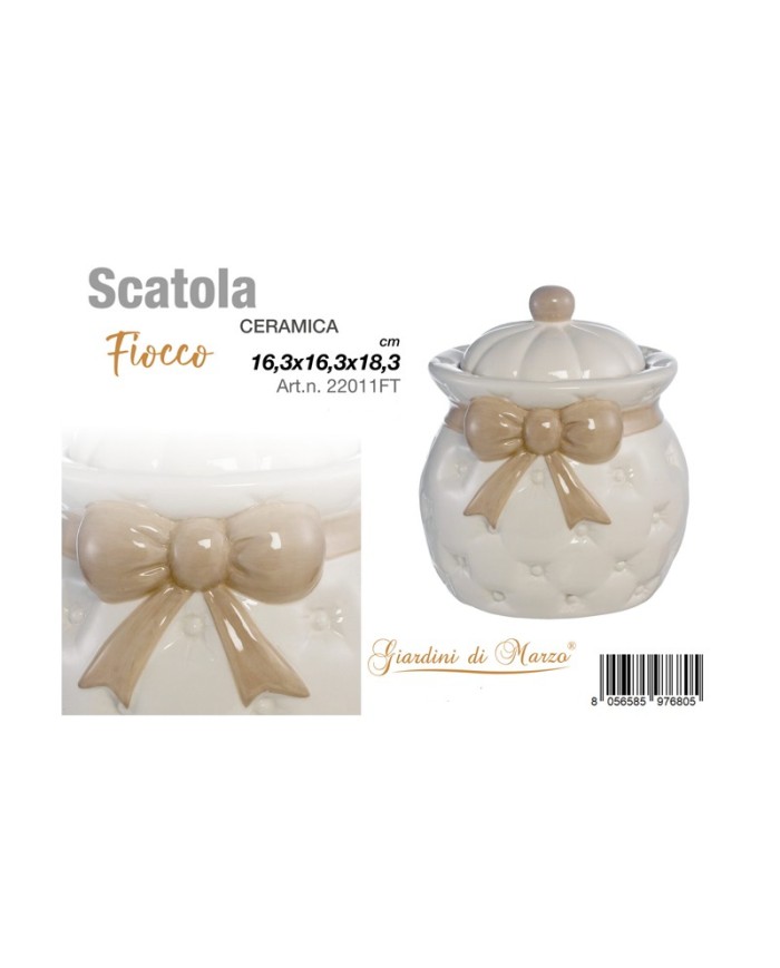 Giardini Di Marzo Linea Fiocco Tortora Barattolo Grande