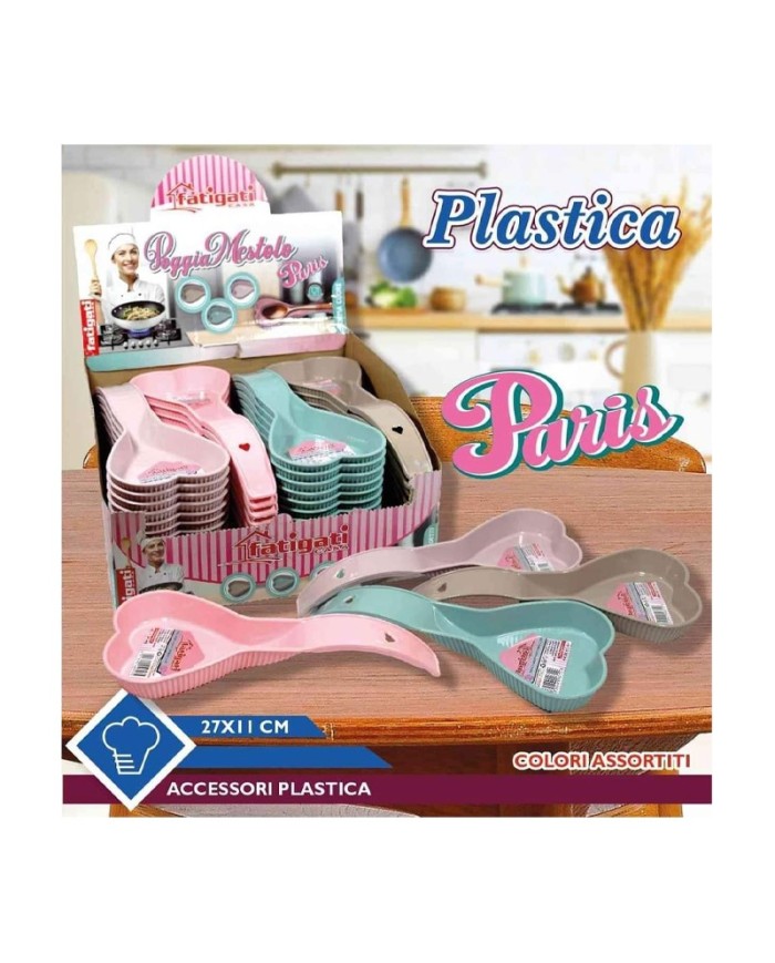 Fatigati PoggiaMestolo Paris Forma Cuore in Plastica