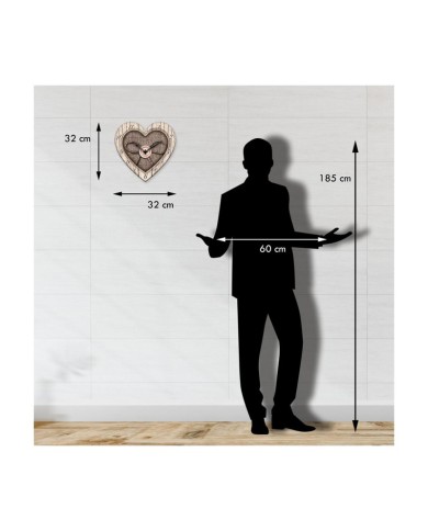 Orologio Da Parete Heart Shabby White 32x32