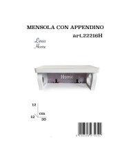 Mensola Con Appendino Legno Rosa