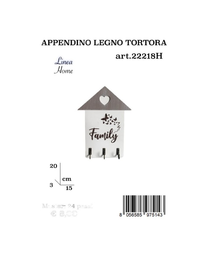 Appendino Legno Tortora