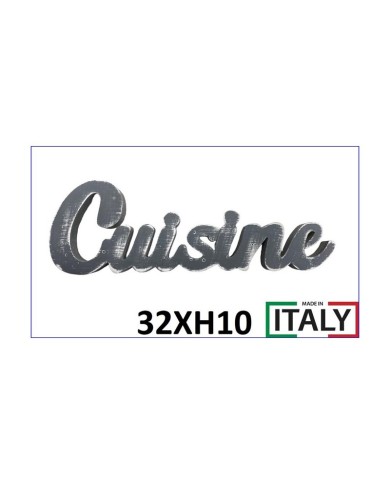 Scritta Cuisine In Legno 32x10H