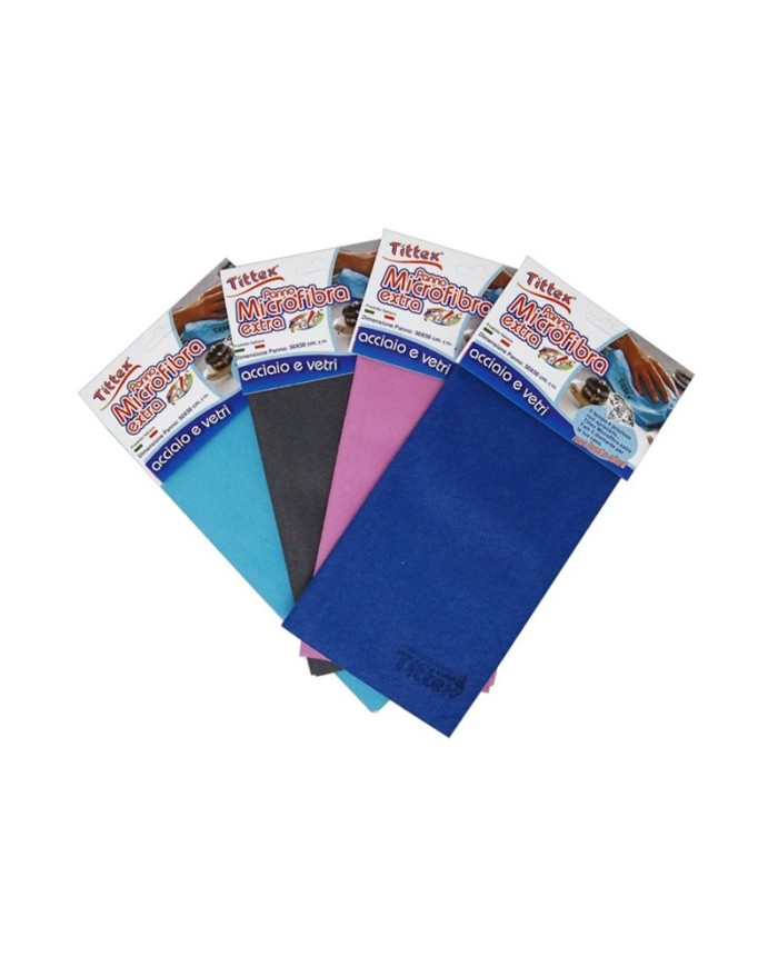 Tittex Panno Microfibra Extra Acciaio e Vetri 50x50