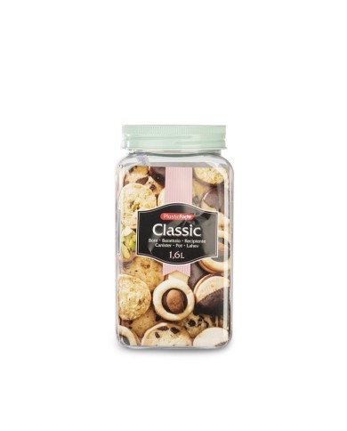PlasticForte Contenitore Barattolo Plastica 1,6 Litri