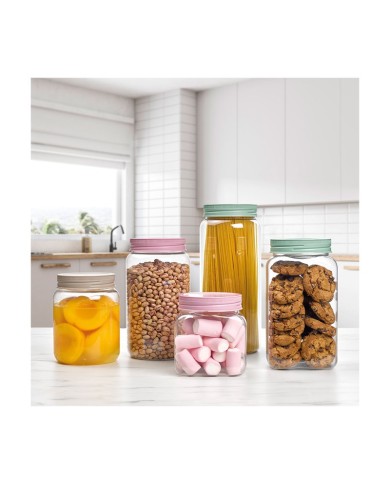 PlasticForte Contenitore Barattolo Plastica 2 Litri