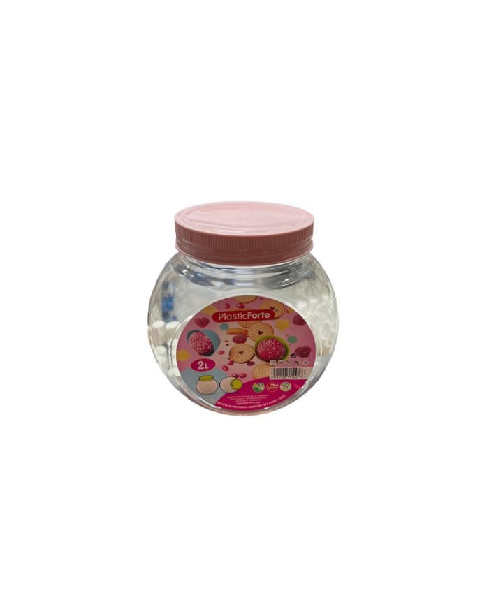 PlasticForte Barattolo Candy in Plastica 2 Litri
