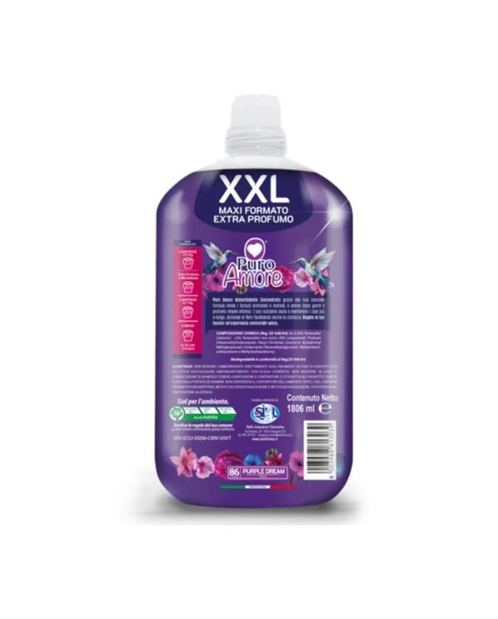 Puro Amore Ammorbidente Concentrato Purple Dream Viola 86 Lavaggi