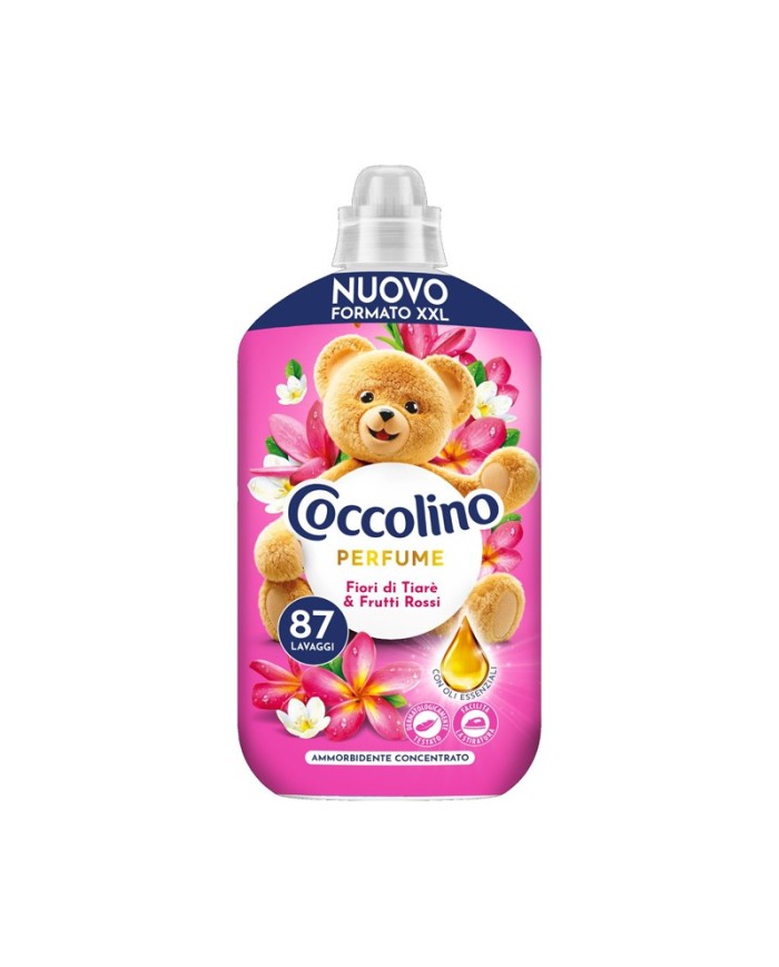 Coccolino Ammorbidente Concentrato XXL Fiori Di Tiarè e Frutti Rossi 87 Lavaggi
